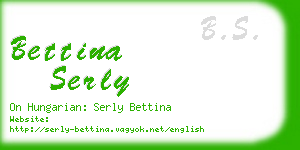 bettina serly business card